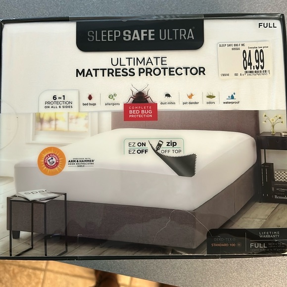 Sleep safe ULTRA mattress cover. Never taken out of box. Bought wrong size.